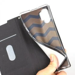 Etui Portefeuille Galaxy Note 10 Plus Simili Cuir - Noir -All For Phone Magasin etui galaxy note 10 plus frac3604 8
