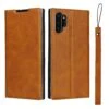 Etui Portefeuille Galaxy Note 10 Plus Simili Cuir - Marron -All For Phone Magasin etui galaxy note 10 plus frac3607