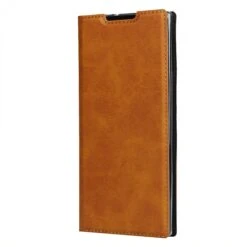 Etui Portefeuille Galaxy Note 10 Plus Simili Cuir - Marron -All For Phone Magasin etui galaxy note 10 plus frac3607 2