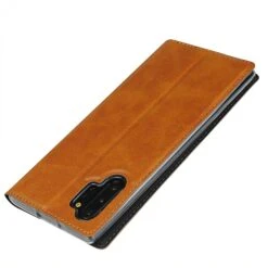Etui Portefeuille Galaxy Note 10 Plus Simili Cuir - Marron -All For Phone Magasin etui galaxy note 10 plus frac3607 5