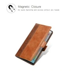 Étui Portefeuille Galaxy Note 10 Plus Simili Cuir Design Marron -All For Phone Magasin etui galaxy note 10 plus frac4117 5