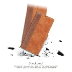 Étui Portefeuille Galaxy Note 10 Plus Simili Cuir Design Marron -All For Phone Magasin etui galaxy note 10 plus frac4117 8