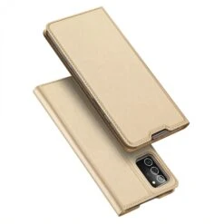 Etui De Protection Galaxy Note 20 Avec Rangement Pour Carte - Superbe Design DUX DUCIS - Or