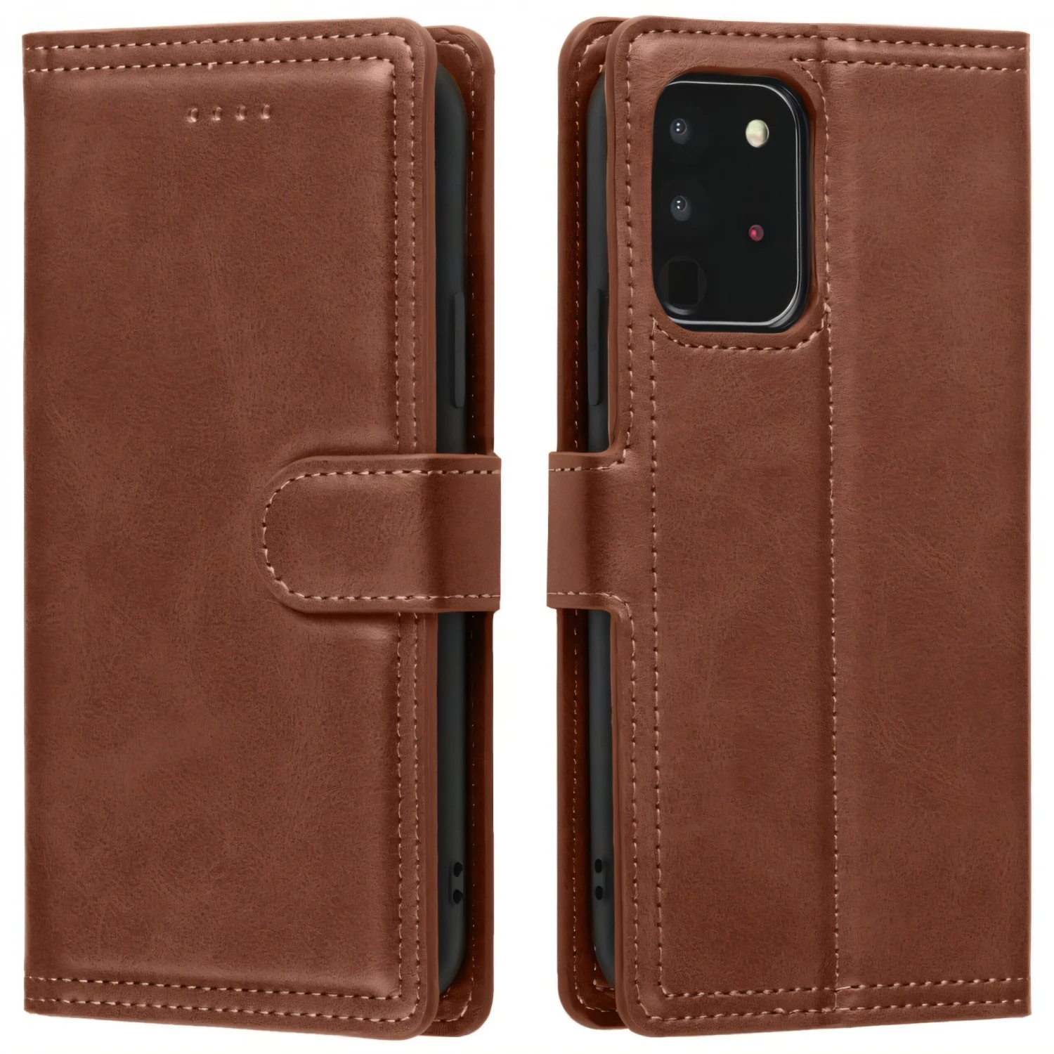 Housse De Protection Galaxy Note 20 Ultra Avec Rangement Cartes - Marron 4 Housse De Protection Galaxy Note 20 Ultra Avec Rangement Cartes - Marron – Image 2