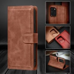 Housse De Protection Galaxy Note 20 Ultra Avec Rangement Cartes - Marron 15 Housse De Protection Galaxy Note 20 Ultra Avec Rangement Cartes - Marron -All For Phone Magasin etui galaxy note 20 ultra frac3692 6