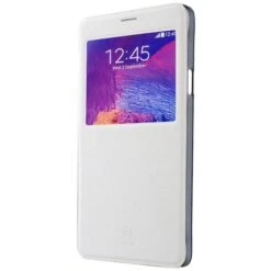 Etui Galaxy Note 4 Cuir Baseus Avec Fenetre Blanc -All For Phone Magasin etui galaxy note 4 frac1055 5