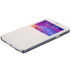 Etui Galaxy Note 4 Cuir Baseus Avec Fenetre Blanc -All For Phone Magasin etui galaxy note 4 frac1055 7