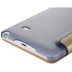 Etui Galaxy Note 4 Cuir Baseus Avec Fenetre Or -All For Phone Magasin etui galaxy note 4 frac1056 7