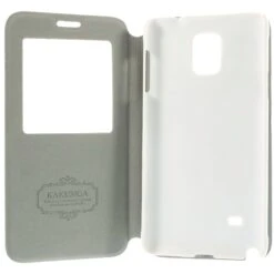 Etui Galaxy Note 4 Cuir Avec Fenetre Kakusiga Blanc -All For Phone Magasin etui galaxy note 4 frac1058 6