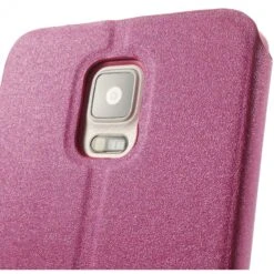 Etui Galaxy Note 4 Cuir Avec Fenetre Kakusiga Fushia -All For Phone Magasin etui galaxy note 4 frac1059 11