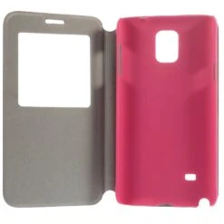 Etui Galaxy Note 4 Cuir Avec Fenetre Kakusiga Fushia -All For Phone Magasin etui galaxy note 4 frac1059 8