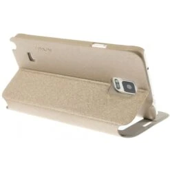 Etui Galaxy Note 4 Cuir Avec Fenetre Kakusiga Or -All For Phone Magasin etui galaxy note 4 frac1060 3