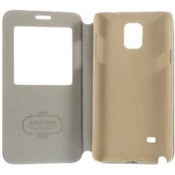 Etui Galaxy Note 4 Cuir Avec Fenetre Kakusiga Or -All For Phone Magasin etui galaxy note 4 frac1060 5