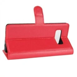 Etui Samsung Portefeuille Galaxy Note 8 Avec Rangements Cartes - Litchi Rouge -All For Phone Magasin etui galaxy note 8 frac2930 4