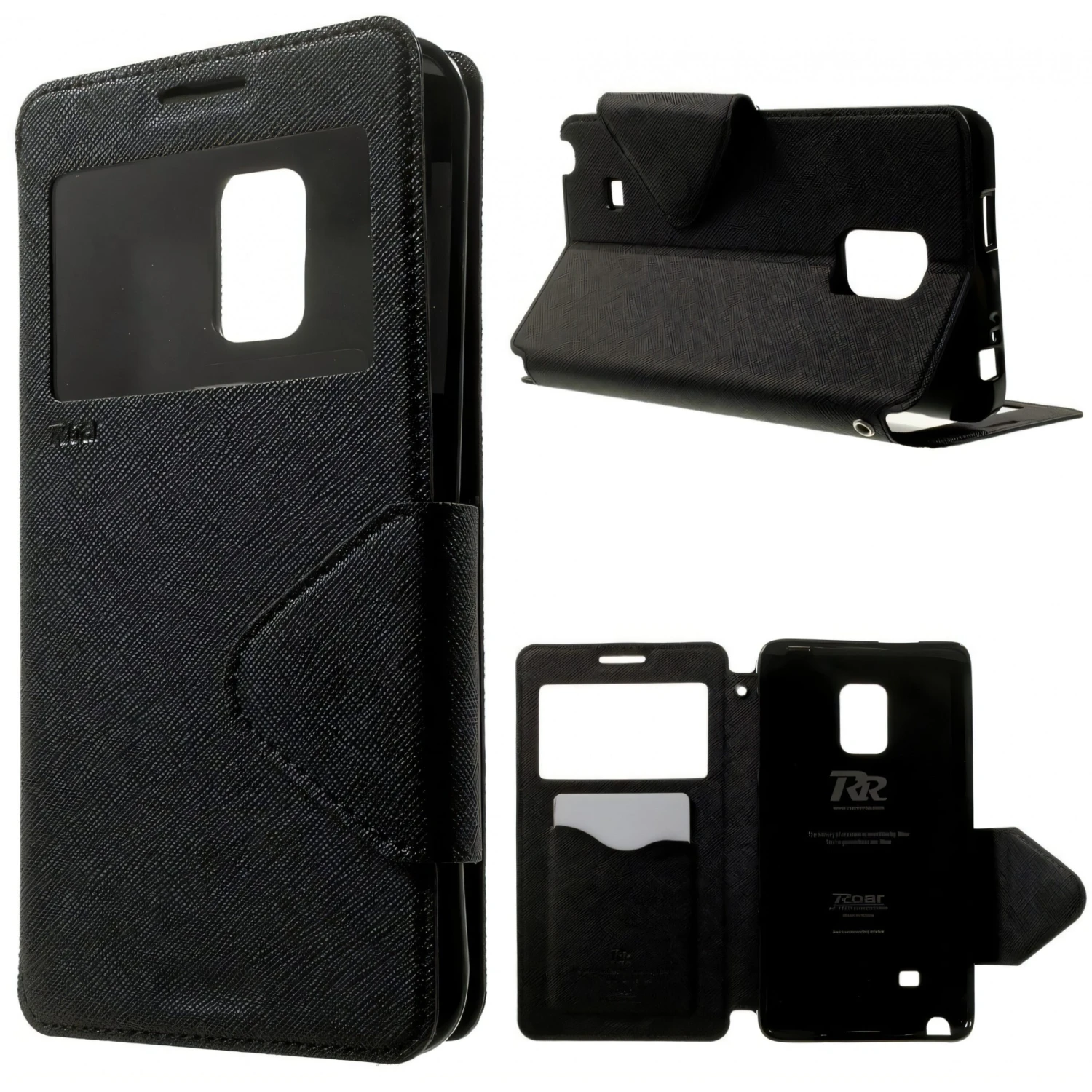 Etui Galaxy Note Edge Avec Fenetre Noir 3 Etui Galaxy Note Edge Avec Fenetre Noir