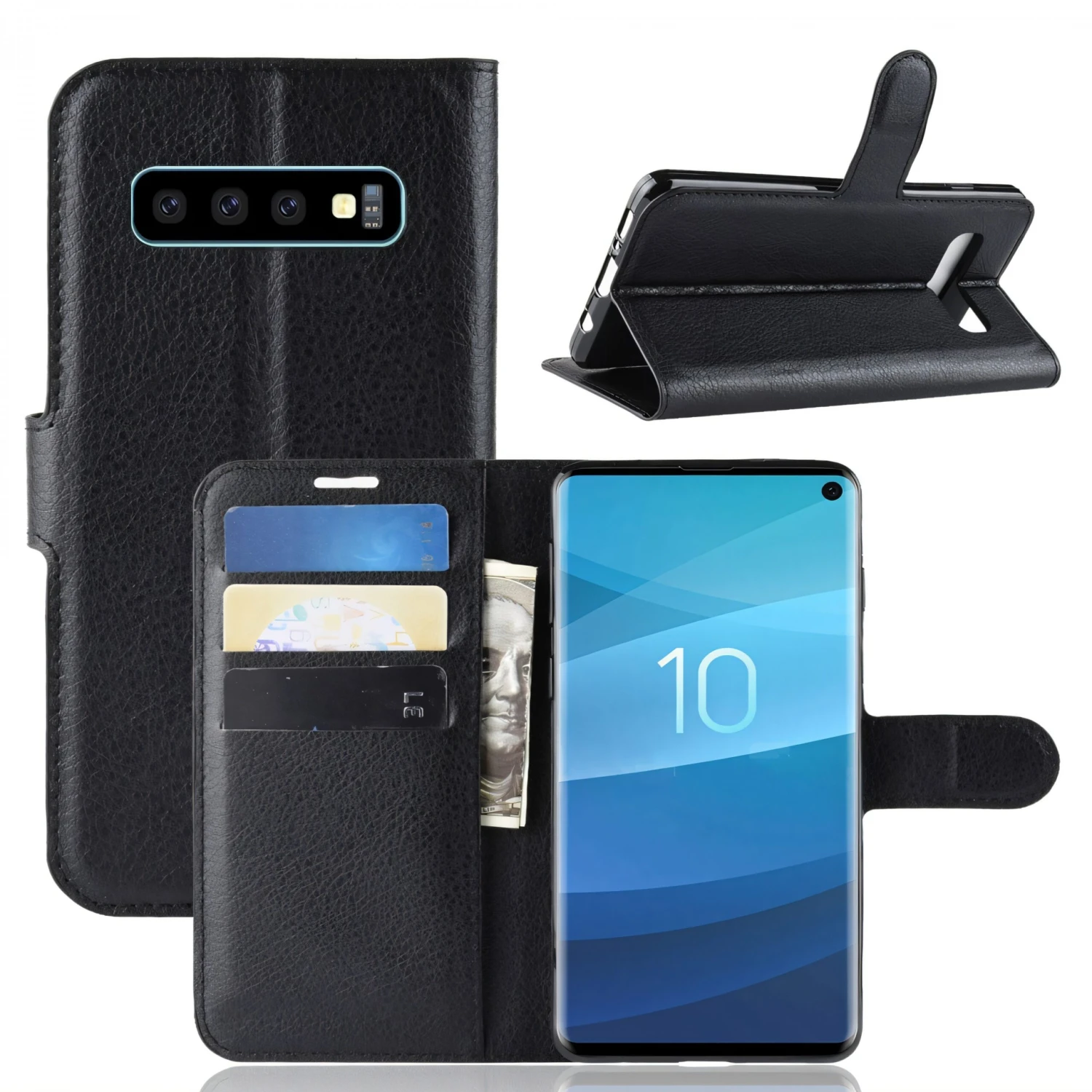 Etui Samsung Portefeuille Galaxy S10 Avec Rangement Noir 3 Etui Samsung Portefeuille Galaxy S10 Avec Rangement Noir