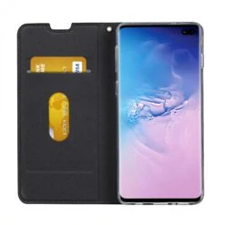 Etui Portefeuille Galaxy S10 Plus Simili Cuir - Noir -All For Phone Magasin etui galaxy s10 plus frac3613 4