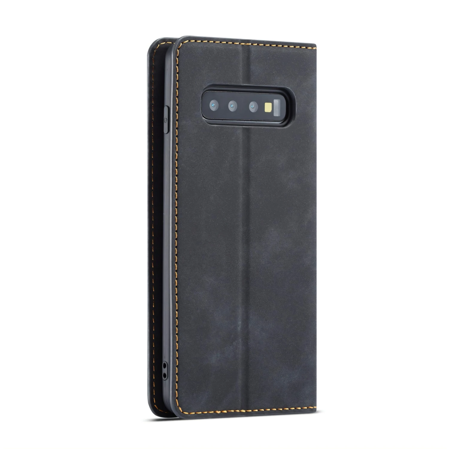 Etui Portefeuille Galaxy S10 Plus Silky Touch - Protection Intégrale FORWENW Noir 10 Etui Portefeuille Galaxy S10 Plus Silky Touch - Protection Intégrale FORWENW Noir – Image 8