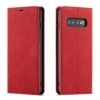 Etui Portefeuille Galaxy S10 Plus Silky Touch - Protection Intégrale FORWENW Rouge -All For Phone Magasin etui galaxy s10 plus frac3879
