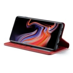 Etui Portefeuille Galaxy S10 Plus Silky Touch - Protection Intégrale FORWENW Rouge -All For Phone Magasin etui galaxy s10 plus frac3879 4