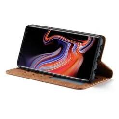 Etui Portefeuille Galaxy S10 Plus Silky Touch - Protection Intégrale FORWENW Marron -All For Phone Magasin etui galaxy s10 plus frac3880 4