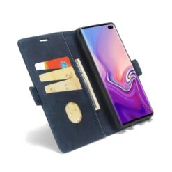 Etui Portefeuille Galaxy S10 Plus Style Business Bleu -All For Phone Magasin etui galaxy s10 plus frac3887 3