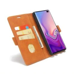 Etui Portefeuille Galaxy S10 Plus Style Business Marron -All For Phone Magasin etui galaxy s10 plus frac3888 3