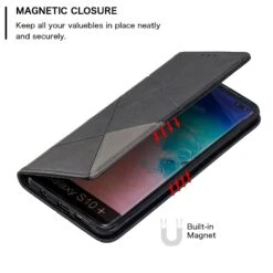 Etui Portefeuille Galaxy S10 Plus Design & Business Noir -All For Phone Magasin etui galaxy s10 plus frac3909 5