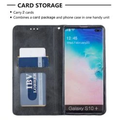Etui Portefeuille Galaxy S10 Plus Design & Business Noir -All For Phone Magasin etui galaxy s10 plus frac3909 6