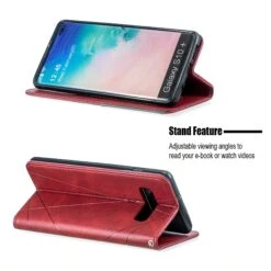 Etui Portefeuille Galaxy S10 Plus Design & Business Rouge -All For Phone Magasin etui galaxy s10 plus frac3911 4