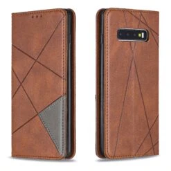 Etui Portefeuille Galaxy S10 Plus Design & Business Marron -All For Phone Magasin etui galaxy s10 plus frac3912 3