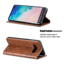 Etui Portefeuille Galaxy S10 Plus Design & Business Marron -All For Phone Magasin etui galaxy s10 plus frac3912 4