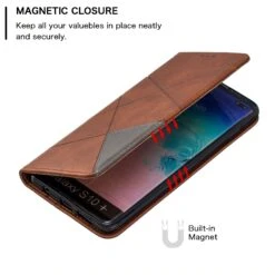 Etui Portefeuille Galaxy S10 Plus Design & Business Marron -All For Phone Magasin etui galaxy s10 plus frac3912 5