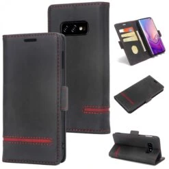 Etui Samsung Portefeuille Galaxy S10E Style Business Noir