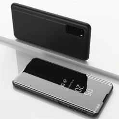 Etui Galaxy S20 Avec Fenêtre Mirroir Design - Noir