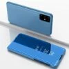 Etui Galaxy S20 Plus Avec Fenêtre Mirroir Design - Bleu -All For Phone Magasin etui galaxy s20 plus frac3627