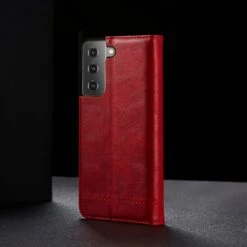 Étui De Protection Galaxy S21 5G - Style Retro Rouge -All For Phone Magasin etui galaxy s21 5g frac4158 10