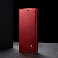 Étui De Protection Galaxy S21 5G - Style Retro Rouge -All For Phone Magasin etui galaxy s21 5g frac4158 9