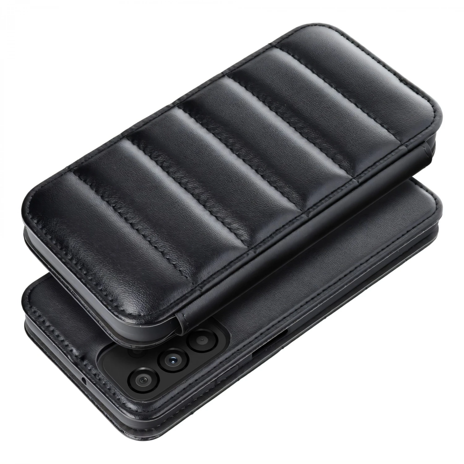 Etui Galaxy S21 FE PUFFER Book Noir 5 Etui Galaxy S21 FE PUFFER Book Noir – Image 3