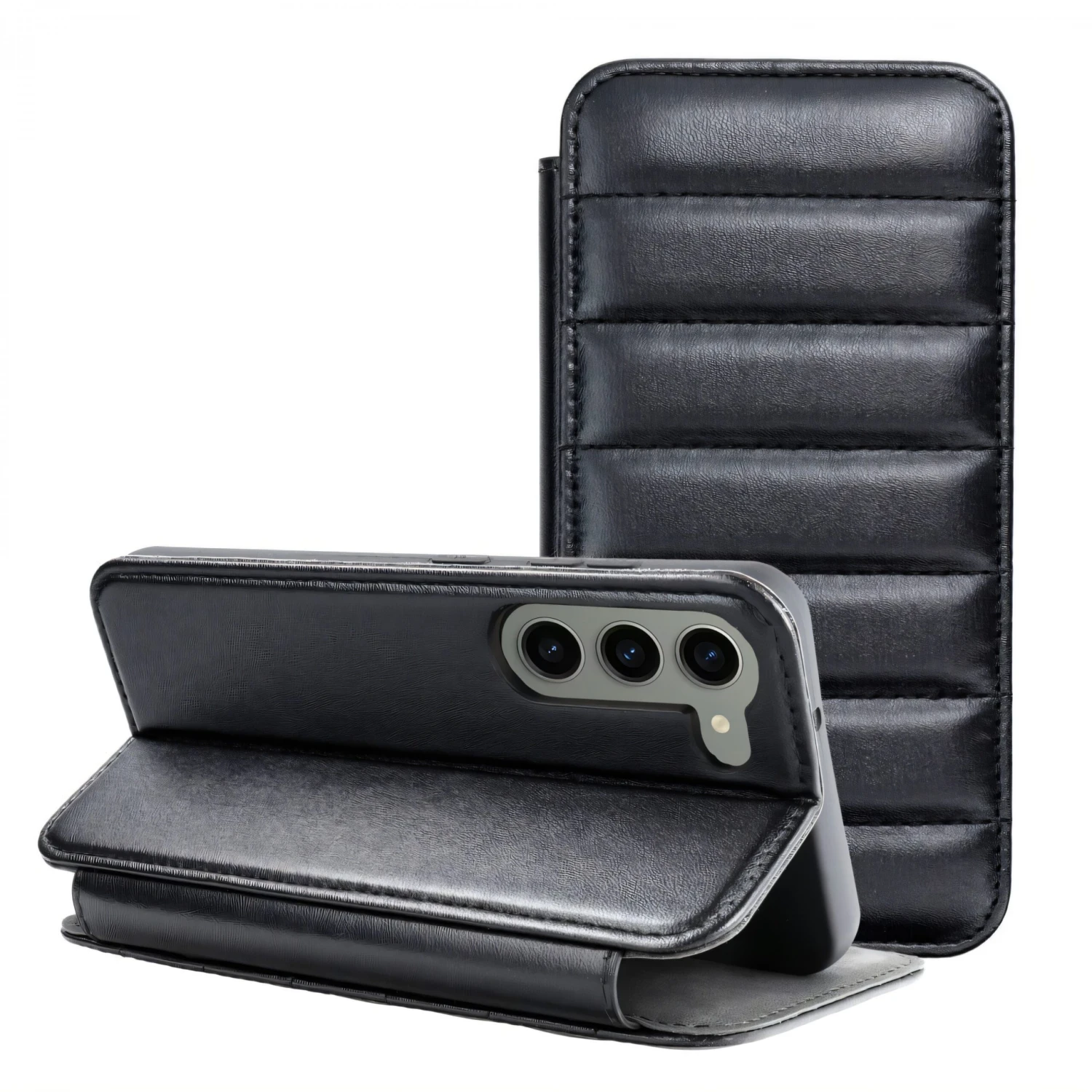 Etui Galaxy S21 FE PUFFER Book Noir 3 Etui Galaxy S21 FE PUFFER Book Noir