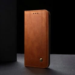 Etui Portefeuille Galaxy S21 Avec Rangement Carte Et Coque Silicone Intégrée - Marron -All For Phone Magasin etui galaxy s21 frac3725 9