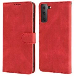 Étui Portefeuille Galaxy S21 Plus 5g Fantasy Classic Rouge -All For Phone Magasin etui galaxy s21 plus 5g frac4162 1