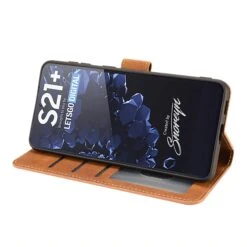 Étui Portefeuille Galaxy S21 Plus 5g Fantasy Classic Marron -All For Phone Magasin etui galaxy s21 plus 5g frac4164 12