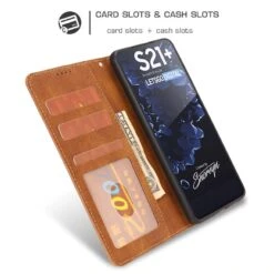Étui Portefeuille Galaxy S21 Plus 5g Fantasy Classic Marron -All For Phone Magasin etui galaxy s21 plus 5g frac4164 3