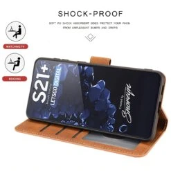 Étui Portefeuille Galaxy S21 Plus 5g Fantasy Classic Marron -All For Phone Magasin etui galaxy s21 plus 5g frac4164 4