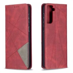 Étui De Protection Galaxy S21 Plus - Style Geometrique Rouge -All For Phone Magasin etui galaxy s21 plus frac4156 3