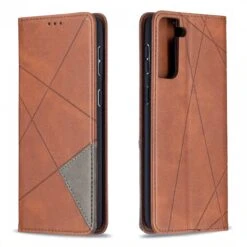 Étui De Protection Galaxy S21 Plus - Style Geometrique Marron -All For Phone Magasin etui galaxy s21 plus frac4157 3