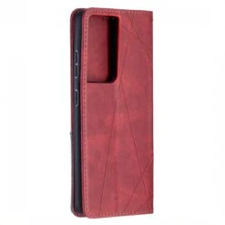 Étui De Protection Galaxy S21 Ultra 5G - Style Geometrique Rouge -All For Phone Magasin etui galaxy s21 ultra 5g frac4150 3