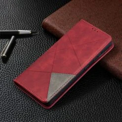 Étui De Protection Galaxy S21 Ultra 5G - Style Geometrique Rouge -All For Phone Magasin etui galaxy s21 ultra 5g frac4150 7