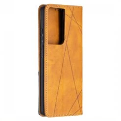 Étui De Protection Galaxy S21 Ultra 5G - Style Geometrique Marron Clair -All For Phone Magasin etui galaxy s21 ultra 5g frac4151 3